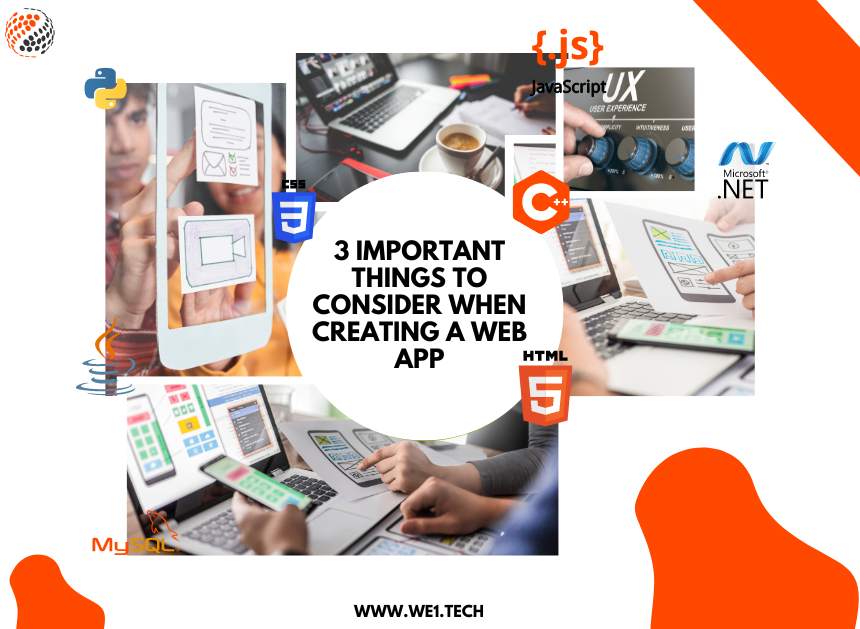 3 important things to consider when creating a web app